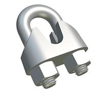 M5 Wire Rope Cable Clip Clamp Grip - U Bolt Saddle Zinc Plated Alloy Steel Fastener for Rigging and TensioningRopes Wires 5mm Certified Standard DIN741 (18 Pieces)