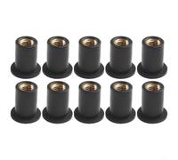 M5 x 0.8mm Well Nuts Kit for Fairing Panel Fixing | M5 thread size, 10pcs pack, reduces vibration noise, prevents panel cracking, ideal for windshields