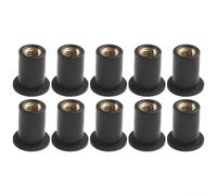 M5 x 0.8mm Windscreen Nuts Rubber Mounts for ATV Panels | Reduces road vibration, protects plastic parts, prevents cracking, noise reduction
