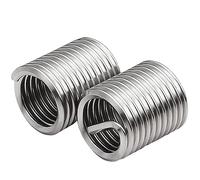 M5 x 0.8mm x 1D Helicoil Wire Inner Thread Inserts, Coiled Wire Helical Screws, 304 Stainless Steel, Metric, 150Pcs