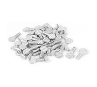 M5 x 12 mm Male Thread Carbon Steel Racket Screw Bolts 50 Pcs