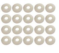 M5 x 15mm Nylon White Penny Washers Fender Repair Washer Mudguard DIN 9021 for M3 M4 M5 M6 M8 M10 M12 Screws (Pack of 20)