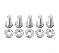 M5 x 2cm Shear Pin Set 5PK for HSS724A HSS928A | M5 bolts and nuts, 0.6x2cm screw size, fits for honda augers, winter maintenance, easy install