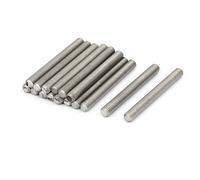 M5 x 45mm 304 Stainless Steel Fully Threaded Rod Bar Studs Hardware 20 Pcs
