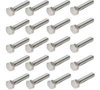 M5 x 60mm Hex Head Bolts Fully Threaded Made of A2 Stainless Steel (Pack of 20)