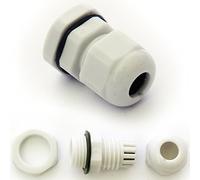 M50 32-38mm Grey Cable Gland - IP68 Waterproof Compression Connector Lock Nut