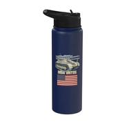 M50 Ontos Multiple 106 mm Anti-Tank Vehicle American Flag Stainless Steel Insulated Water Bottle