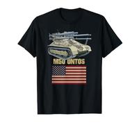 M50 Ontos Multiple 106 mm Anti-Tank Vehicle American Flag Value Graphic T-Shirt