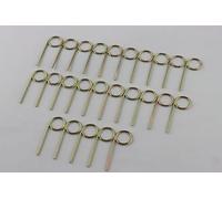 M504-271 Emergency Keys, Interior Bathroom Door Key, Bedroom Emergency Door Key Pin, fits Interior Privacy Door Lock (25 pcs)