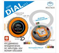 M5Stack Officail M5Dial Programmable Controller M5StampS3 Rotary Development Board 1.28inch Round Touchscreen Smart Home Control M5Dial v1.1