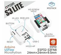 M5Stack Official AtomS3 Lite Atom Series ESP32-S3FN8 Programmable Controller 8M Memory Wi-Fi Development Kit For IoT node AtomS3 Lite-1pcs