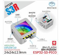 M5Stack Official ATOMS3R Development Kit w/ 0.85-inch screen (8MB PSRAM)