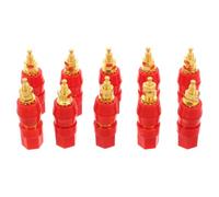 M5x50mm Speaker Terminal Binding Post with 4mm Banana Socket Hex Nut | Pure Copper Brass Material for Pro Audio and Home Theatre, Fits Banana Plug Cables, Reduces Losses and Ensures Secure