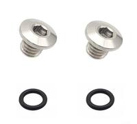 M5x5mm Bicycle Brake Bleed Screw Replacement Kit 2pcs With Enhanced Sealing Technology (silver)