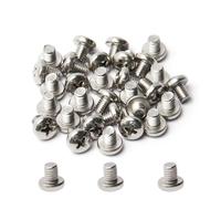 M5x6mm Fully Threaded, Truss Head Bolts Stainless Steel Machine Screws with Cross Recessed Phillips Drive for Cabinet Drawer Knob Pull Handle(30pcs)