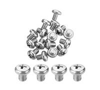 M5x6mm Fully Threaded, Truss Head Bolts Stainless Steel Machine Screws with Cross Recessed Phillips Drive for Cabinet Drawer Knob Pull Handle(20pcs)