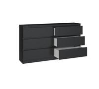 M6 140 Malwa Large Chest Of Drawers Black