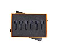 M6*18mm Crank Arm Fixing Bolts Mountain Road Bike Bicycle Disc Brake Fixed Screws Alloy Bike Bolt Accessories(M6x18 Black 6pcs)