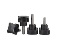 M6 25mm 4 Star Thumb Screws, 304 Stainless Steel Cross Head Rotary Bolts & Nuts, Bakelite Hand Screw. Knob screw(D25 M6X110)