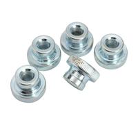 (M6) 50Pcs Carbon Steel Knurled Thumb Nut Thread M3 M4 M5 M6 M8 M10