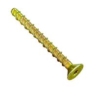 M6 (6mm) MultiScrew Masonry Concrete Anchor Screw Bolts with Countersunk Head Torx Lightning Thunderbolt Ankerbolt (24, M6 x 50mm)