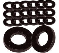 M6 Black Nylon Washers Flat Form A DIN 125A (Pack of 20)