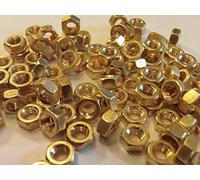 M6 BRASS FULL NUTS SOLID BRASS (6mm NUTS 25-PACK)