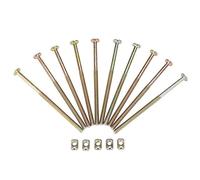 M6 carbon steel furniture bolts + nuts 10/pack (120mm) (can be bundled with GS00593), Fastening Parts
