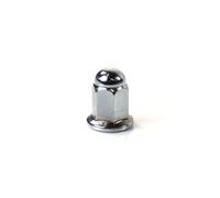 M6 Chrome Exhaust Domed Nut M6 x 17mm compatible with Lexmoto Diablo50 Euro 5 LJ50QT-9M-E5/Diablo50 LJ50QT-9M/Echo+ 50 Euro 5 LJ50QT-6L-E5/Echo+ 50 LJ50QT-6L/Nano 50 LJ50QT-N