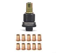 M6 Hand Rivet Nut Tool Kit With Ten Copper And Inserts For Sheet Repair Using Drill Or For Impact Wrench Driver Accessory