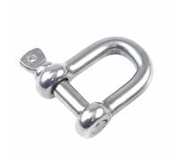 M6 Heavy Duty D Shackle, 304 Stainless Steel D Ring Shackle Lock Durable for Heavy Duty Construction Rigging Vehicle Recovery Hauling Tie Downs Hanging