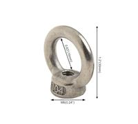 M6 Lifting Eye Nuts 304 Stainless Steel, 20pcs for Industrial Hoisting and Connection (M6)