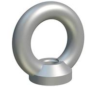 M6 Lifting Eye Nuts, Fasteners Hardware, Ring Shaped Female Lifting Nut, Galvanized Zinc Plated Steel Eyenuts, Hook Nuts With Looped Head for 6mm Bolt/Screw DIN 582 (Pack of 5)