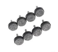 M6 M8 Adjustable Felt Furniture Leg Pads Anti-Slip Floor Protectors for Wobbly Tables Chairs and Cabinets Quiet Stability Solution Black Brown 8 Pieces(Black M6*25 * 20mm)