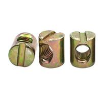 M6 M8 Barrel Bolts Hammer Embedded Nut Cross Dowel Slotted Fittings(20pcs,M8x15mm)