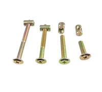 M6 M8 Furniture Cot Bed Bolt Phillips Head With Barrel Nut(M6x35mm 10set)