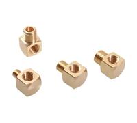 M6 M8 M10 1/8" 1/4" 3/8" BSP Female Male Brass 90 Degree Elbow Pipe Fitting Coupler Connector Water Lubrication Tubing Block Square Female to Male(3l8x3l8 BSPP)