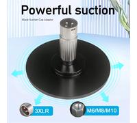 M6/M8/M10/3XLR Connector Suction Cup Adapter for Telescopic Linear Actuator Reciprocating Device Attachments Parts 3XLR 12CM