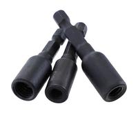 M6 M8 M10 Cr-Mo Self-Tapping Socket Adapter 3pcs M10 Cr-Mo pre-Drill Screws on The Board External Thread for Screw Insert Nuts Designed for Long Lasting use with Proper Durability (B)