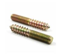 M6 M8 M10 Hanger Bolt Wood To Metal Dowels Double Ended Furniture Fixing Self Tapping Screws Wood Thread Stud 10pcs(M8X60MM)