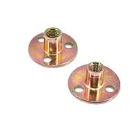 M6 M8 M10 Iron Plate Nut Three-hole Flange Nuts Coupling Thread Furniture Fastener Lock Sofa Accessory T(9 PCS,M10)