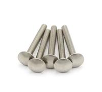 M6 M8 M10 M12 A2-70 304 Stainless Steel Truss Round Head Square Neck Carriage Screw Coach Bolt(20pcs M8,70mm)