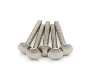 M6 M8 M10 M12 A2-70 304 Stainless Steel Truss Round Head Square Neck Carriage Screw Coach Bolt(20pcs M8,65mm)