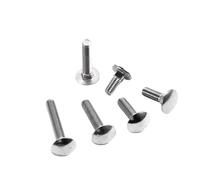 M6 M8 M10 M12 DIN603 Cup head square neck bolts with large head stainless steel 2-40pcs(M12x40-5Pcs)