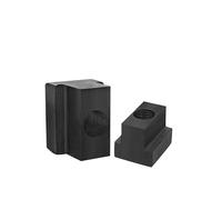 M6 M8 M10 M12 M14 M16 DIN508 Black Oxide Finish Grade 8.8 Carbon Steel T-Slot Nut Tapped Through Slot T-nut Furniture(M16 (2Pcs))