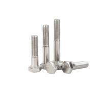 M6 M8 M10 M12 M14 M16 DIN931 A2-70 Half Thread Hexagon Head Bolt 304 Stainless Steel External Hex Screw(2pcs M10,75mm)