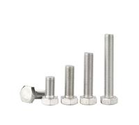 M6 M8 M10 M12 M14 M16 Fine Thread 304 Stainless Steel External Hex Head Bolts Screws Pitch 0.75/1.0/1.25/1.5mm