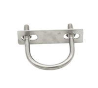 M6/M8/M10/M12 Stainless Steel 304 Screw Buckle, Round U-Clip Pipe Clamps with Nuts for Pipe 2pcs(M6X33MM)