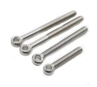 M6 M8 M10 M12 Stainless Steel Ring Link Bolt, GB798 Fisheye Eye Screw with Slip Hole, 304 Grade, 35mm Length, Heavy-Duty Fastener, 1pc for Secure Connections