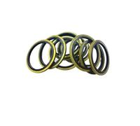 M6/M8/M10/M14/M16/M20-M65,Combined Gasket Skeleton Oil Seal Carbon Steel Nitrile JB982-77 Metal Rubber Oil Drain Plug Gasket(M30 30mm(10pcs))